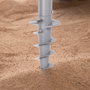Aktive Sombrilla de playa Max Air azul de 210 cm con espiral de anclaje