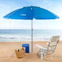 Aktive Sombrilla de playa Max Air azul de 210 cm con espiral de anclaje