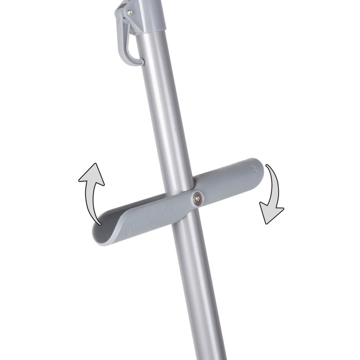 Aktive Sombrilla de playa Max Air azul de 210 cm con espiral de anclaje