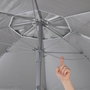Aktive Sombrilla de playa Max Air azul de 210 cm con espiral de anclaje