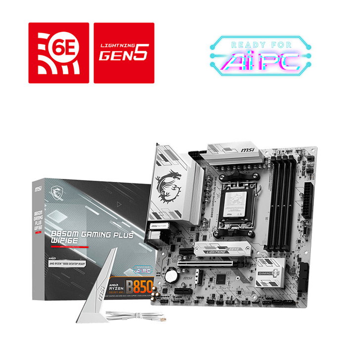 MSI B850M GAMING PLUS WIFI6E Micro ATX AMD B850 DDR5 MSI B850M GAMING PLUS WIFI6E Micro ATX AMD B850 DDR5