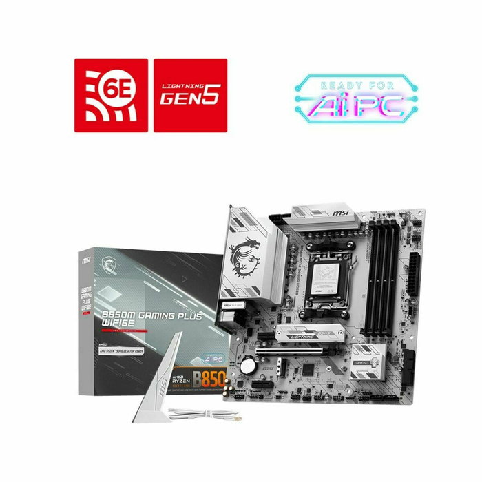 MSI B850M GAMING PLUS WIFI6E Micro ATX AMD B850 DDR5 MSI B850M GAMING PLUS WIFI6E Micro ATX AMD B850 DDR5