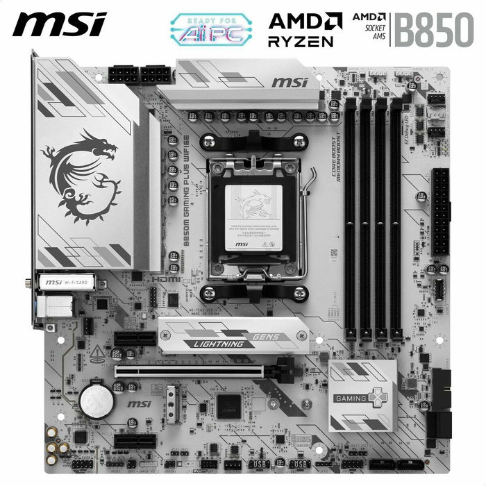 MSI B850M GAMING PLUS WIFI6E Micro ATX AMD B850 DDR5 MSI B850M GAMING PLUS WIFI6E Micro ATX AMD B850 DDR5