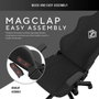 Anda Seat Phantom 3 L negra con tapicería de tela