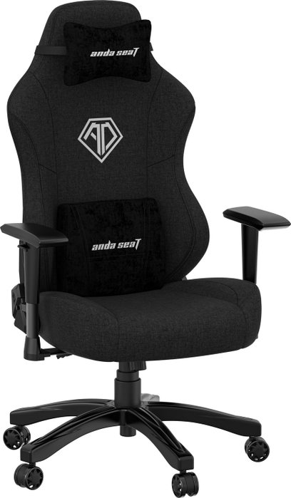 Anda Seat Phantom 3 L negra con tapicería de tela Anda Seat Phantom 3 L negra con tapicería de tela