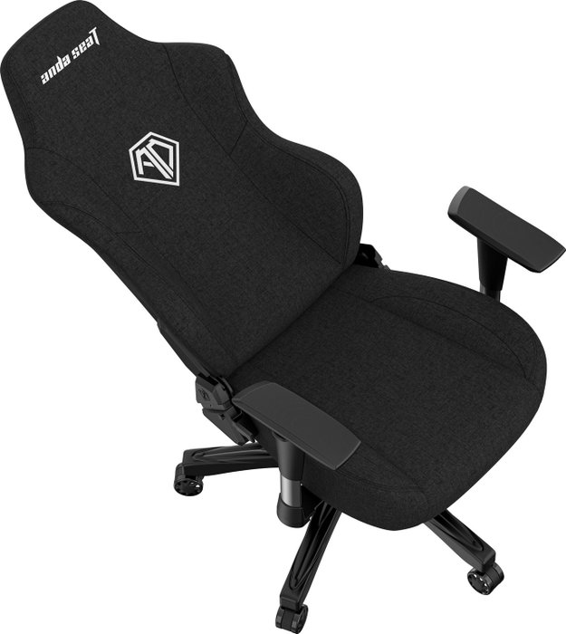 Anda Seat Phantom 3 L negra con tapicería de tela Anda Seat Phantom 3 L negra con tapicería de tela