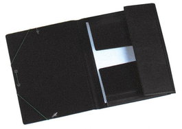 Carpeta De Gomas Y Solapas Iberplas Pvc Fº Prolong. Negro