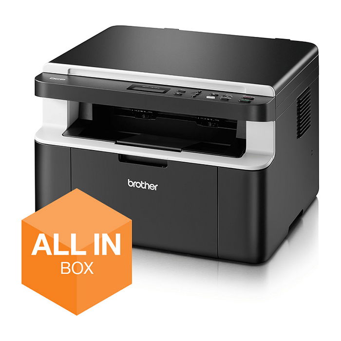 Brother DCP-1612WVB Multifunción Láser Blanco y Negro, Copias, Escáner A4 Negro/Plata