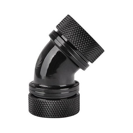 Thermaltake Pacific PETG Tube 45-Degree dual compression 16mm OD - Black