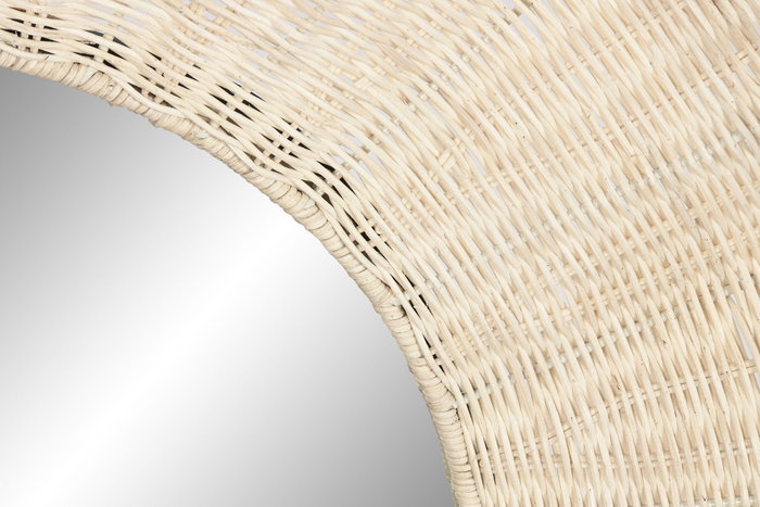 DKD Home Decor Espejo Boho Natural 91 x 91 cm