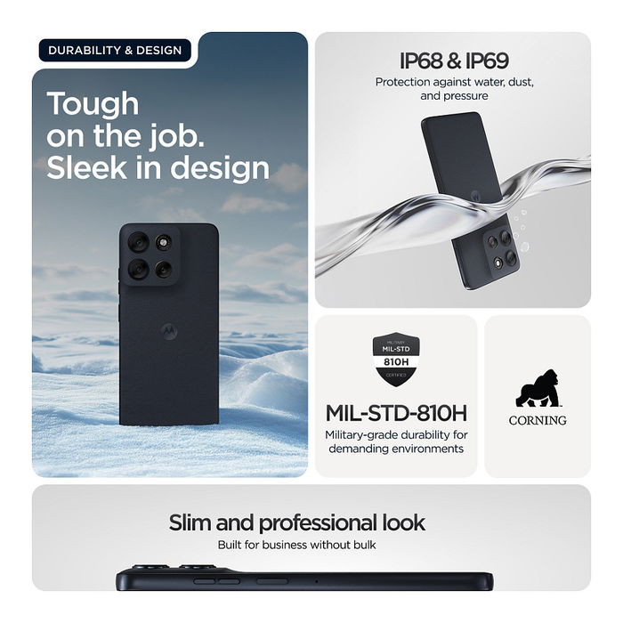 Motorola Moto G56 5G Business Edition Smartphone, 8 GB RAM, 256 GB Almacenamiento