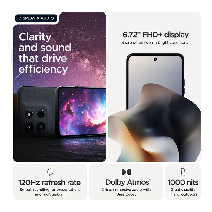 Motorola Moto G56 5G Business Edition Smartphone, 8 GB RAM, 256 GB Almacenamiento