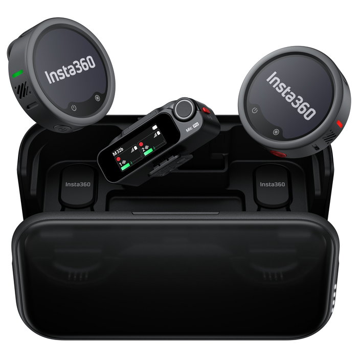 Insta360 Mic Pro (2 TX + 1 RX) con USB Tipo-C y 2 transmisores