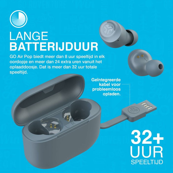 JLAB Go Air Pop TWS Earbuds Slate
