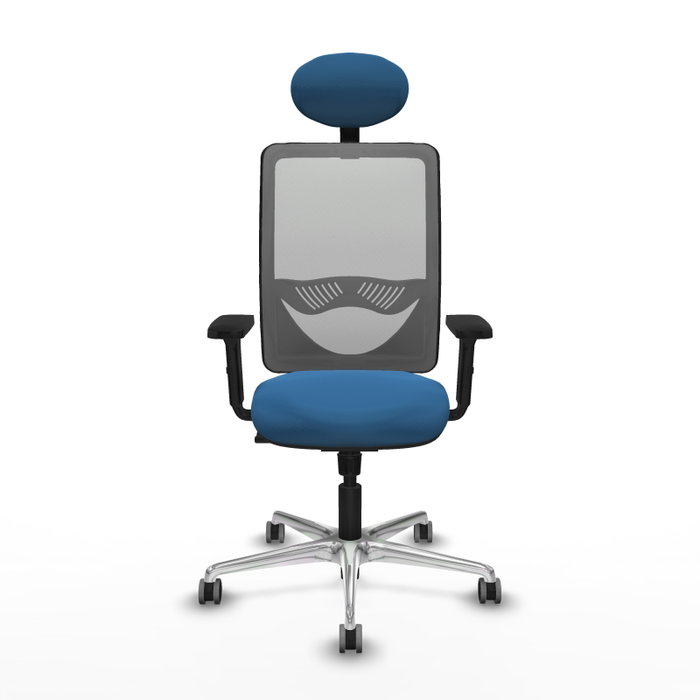 PIQUERAS Y CRESPO Silla de oficina Zulema con mecanismo Sincro, Azul claro y Gris PIQUERAS Y CRESPO Silla de oficina Zulema con mecanismo Sincro, Azul claro y Gris