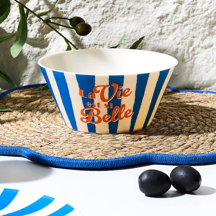 Home Deco Factory Bol 750 ml Polipropileno Colección Dolce Vita - Amarillo, Azul o Rosa