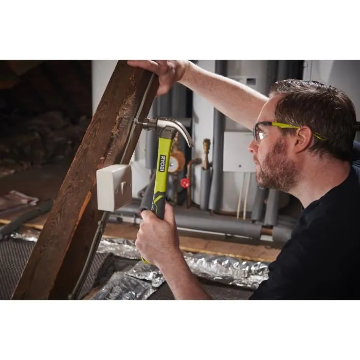 Ryobi RYO4892210222572 Martillo de Orejas Curva de Fibra de Vidrio 560g