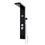 Edouard Rousseau ROU3047404021894 Columna de Ducha Hidromasaje Negra Torquay con Pantalla LED