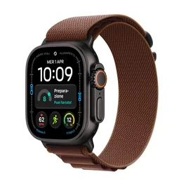 Apple Watch Ultra 4 49mm Caja de Titanio Negro con Correa Loop Alpine Burdeos L