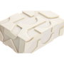 DKD Home Decor Set de 2 Joyeros de Resina Blanco