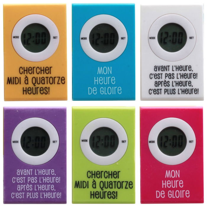 Fun Connection Reloj Iman/ Pinza Surtido, Ideal para Mensajes, Colores Surtidos, 5,5x8,5 cm Fun Connection Reloj Iman/ Pinza Surtido, Ideal para Mensajes, Colores Surtidos, 5,5x8,5 cm