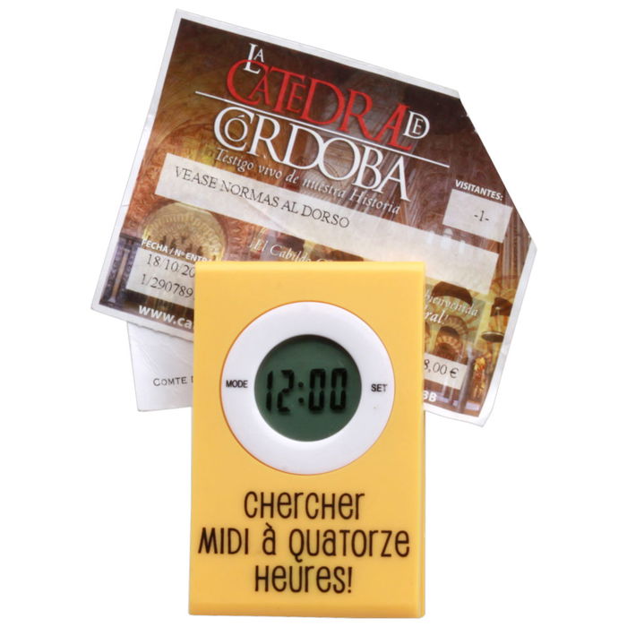 Fun Connection Reloj Iman/ Pinza Surtido, Ideal para Mensajes, Colores Surtidos, 5,5x8,5 cm Fun Connection Reloj Iman/ Pinza Surtido, Ideal para Mensajes, Colores Surtidos, 5,5x8,5 cm