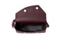 Lucky Bees 1273 Bolso Claret Red de Cuero de Polivinilo Elegante para Mujer