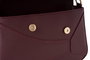 Lucky Bees 1273 Bolso Claret Red de Cuero de Polivinilo Elegante para Mujer