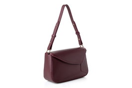 Lucky Bees 1273 Bolso Claret Red de Cuero de Polivinilo Elegante para Mujer