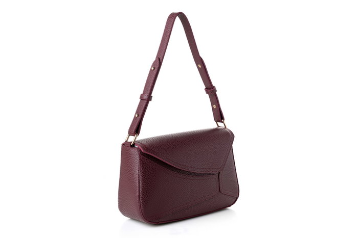 Lucky Bees 1273 Bolso Claret Red de Cuero de Polivinilo Elegante para Mujer Lucky Bees 1273 Bolso Claret Red de Cuero de Polivinilo Elegante para Mujer