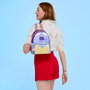 Loungefly Mochila Blancanieves Disney 26cm Mini Mochila de Terciopelo con Adornos de Piel Sintética