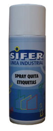 SIFER Quita Etiquetas Disolvente Polímero Spray 400 ml