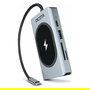 DICOTA D32059 Hub USB-C 10-en-1 con Carga 4K PD 100W Plata Aluminio