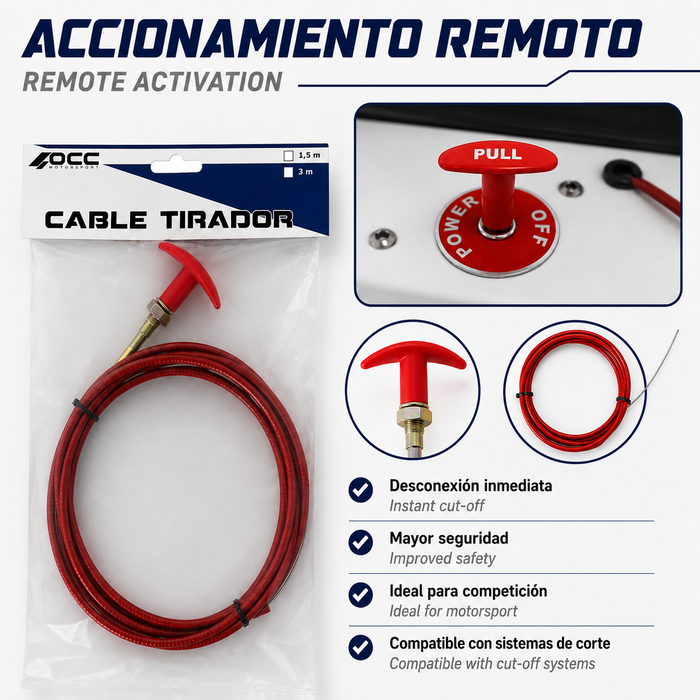Occ Motorsport Cable Tirador 1,5 Metros