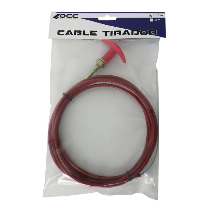 Occ Motorsport Cable Tirador Reforzado OCCRF110 1.5 m - Para Accionamiento Remoto de Extintor Mecánico o Interruptor Automático