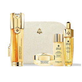 Guerlain Estuche Doble Sérum R Tratamiento Abeille Royale, Set Antiedad con Suero de 50 ml y Crema de Ojos - 5 Piezas