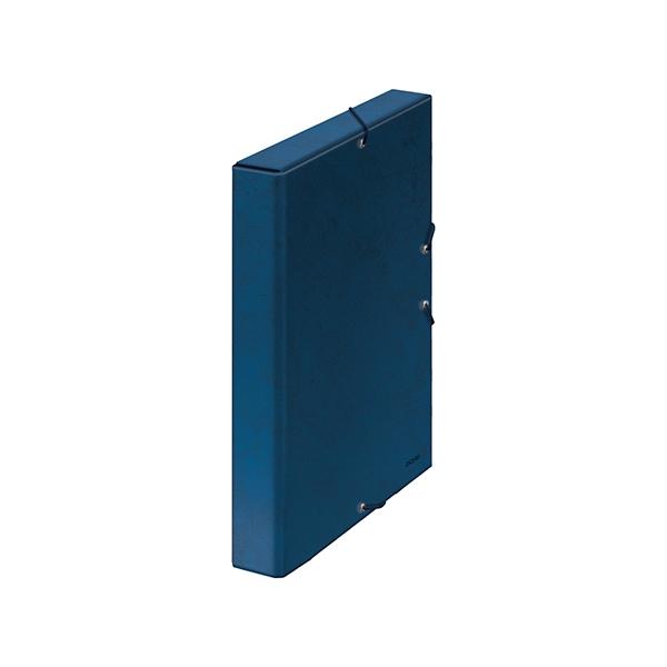 DOHE Caja de proyectos carton forrado lomo 30mm 245x350mm azul DOHE Caja de proyectos carton forrado lomo 30mm 245x350mm azul