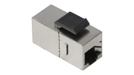 Phasak Conector Keystone FTP RJ45 H/H Cat.6 Metálico Gris/Negro