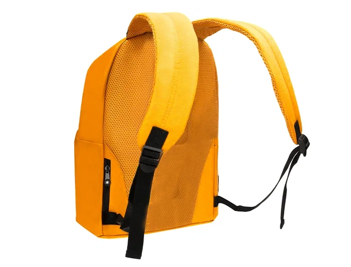 Antartik Mochila con Asa y Bolsillos con Cremallera Color Mostaza 310x160x410 mm