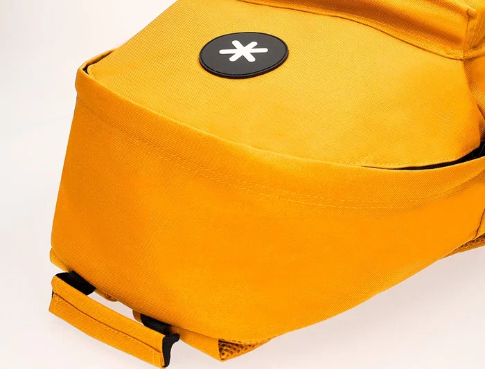 Antartik Mochila con Asa y Bolsillos con Cremallera Color Mostaza 310x160x410 mm