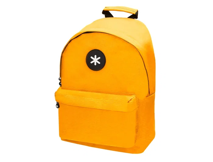 Antartik Mochila con Asa y Bolsillos con Cremallera Color Mostaza 310x160x410 mm