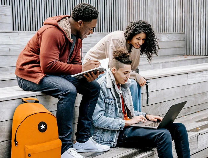 Antartik Mochila con Asa y Bolsillos con Cremallera Color Mostaza 310x160x410 mm