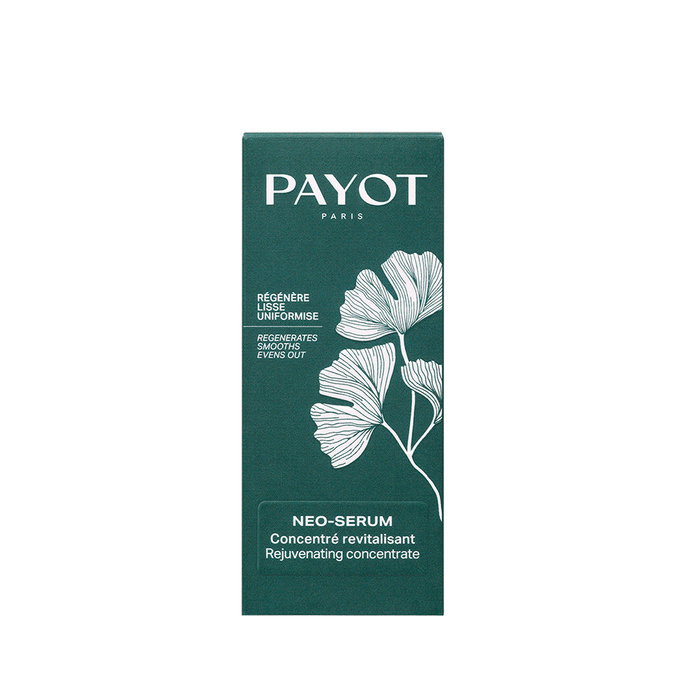 Payot Neo-Serum Concentrado Revitalizante con Ginkgo Biloba, 90% Ingredientes Naturales, Protección Antioxidante y Regeneración Celular, 30 ml