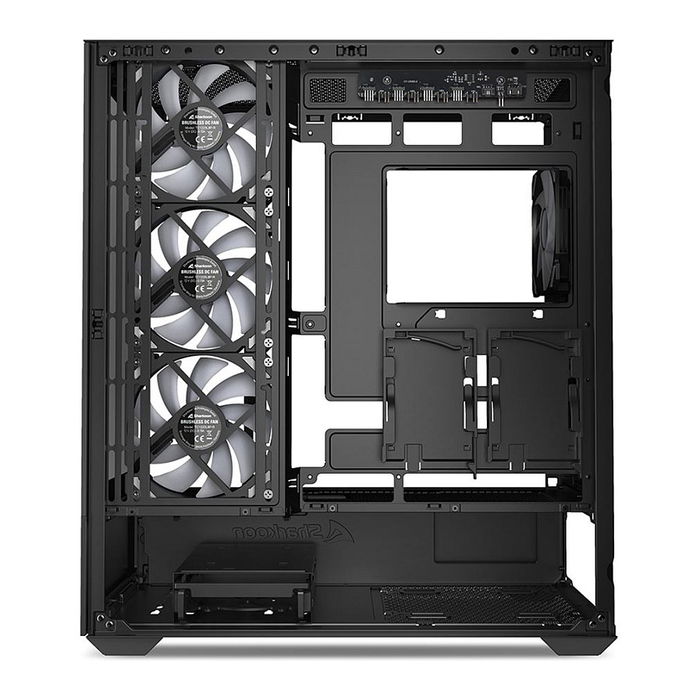Sharkoon AK6 RGB ATX Caja de PC con Panel Lateral de Vidrio Templado y 3 Ventiladores RGB Incluidos, Negra