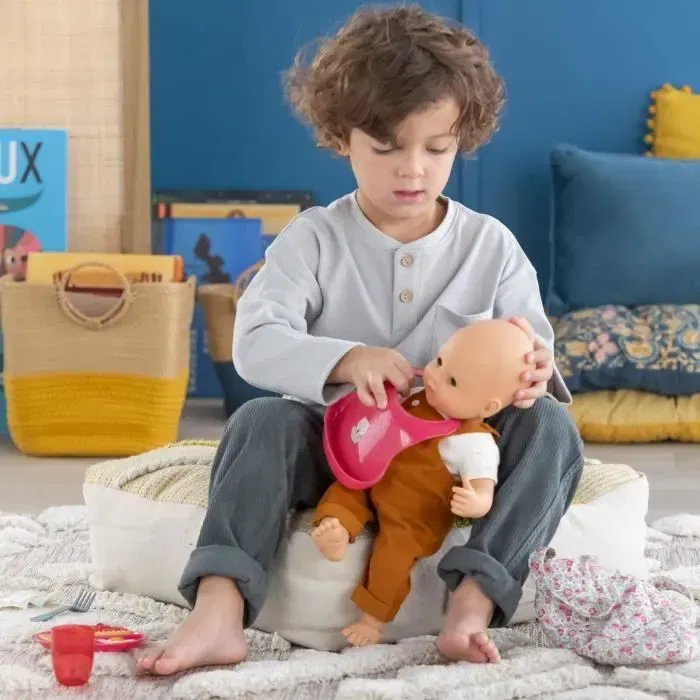 Corolle Caja de Comida Grande Accesorios para Muñecos Bebés de 36 y 42 cm, 11 Accesorios, Juguete para +2 Años