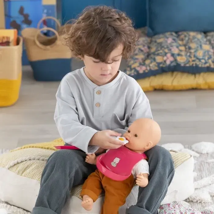 Corolle Caja de Comida Grande Accesorios para Muñecos Bebés de 36 y 42 cm, 11 Accesorios, Juguete para +2 Años