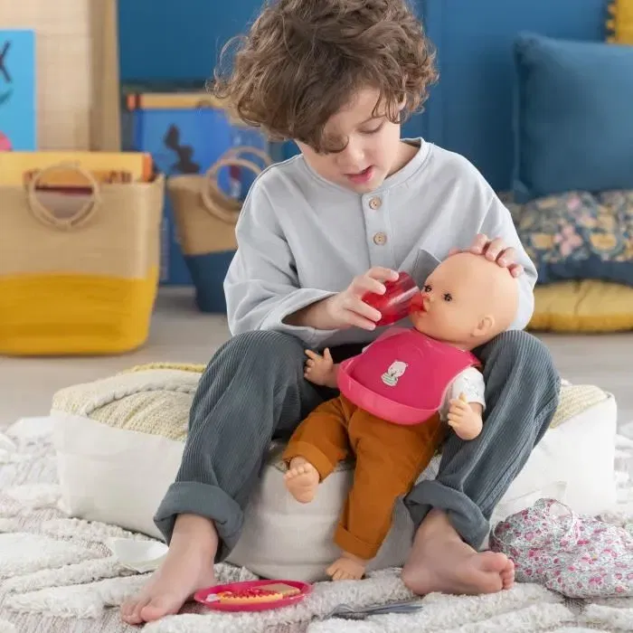 Corolle Caja de Comida Grande Accesorios para Muñecos Bebés de 36 y 42 cm, 11 Accesorios, Juguete para +2 Años