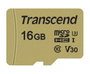 Transcend Tarjeta microSDHC 16GB USD500S con Adaptador