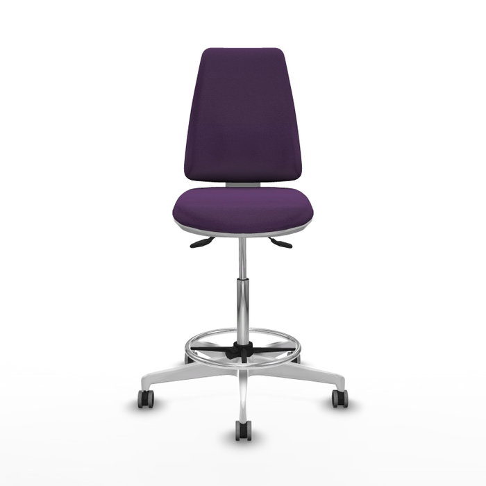 PIQUERAS Y CRESPO Taburete Elche Blanco AS Bali Morado