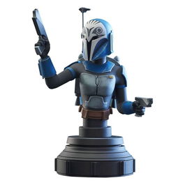 Diamond Select Busto Bo-Katan Kryze Star Wars The Clone Wars 15cm Edición Limitada 3000 Unidades Certificado Autenticidad
